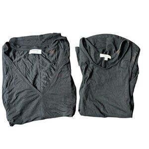 ARITZIA Wilfred Babaton Set of 2 Black Tank Tops S/M